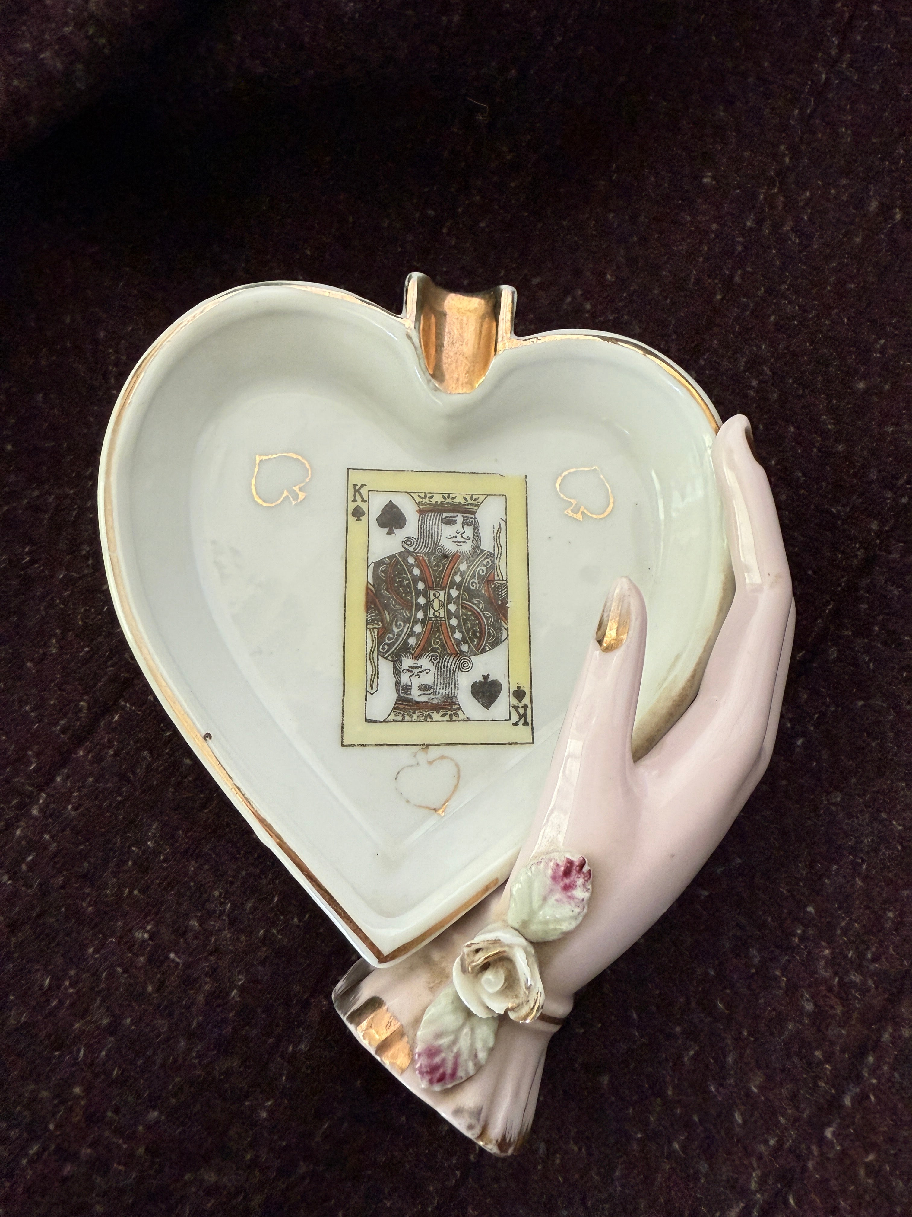 Vintage King of Spades porcelain tray - Listed on Ebay