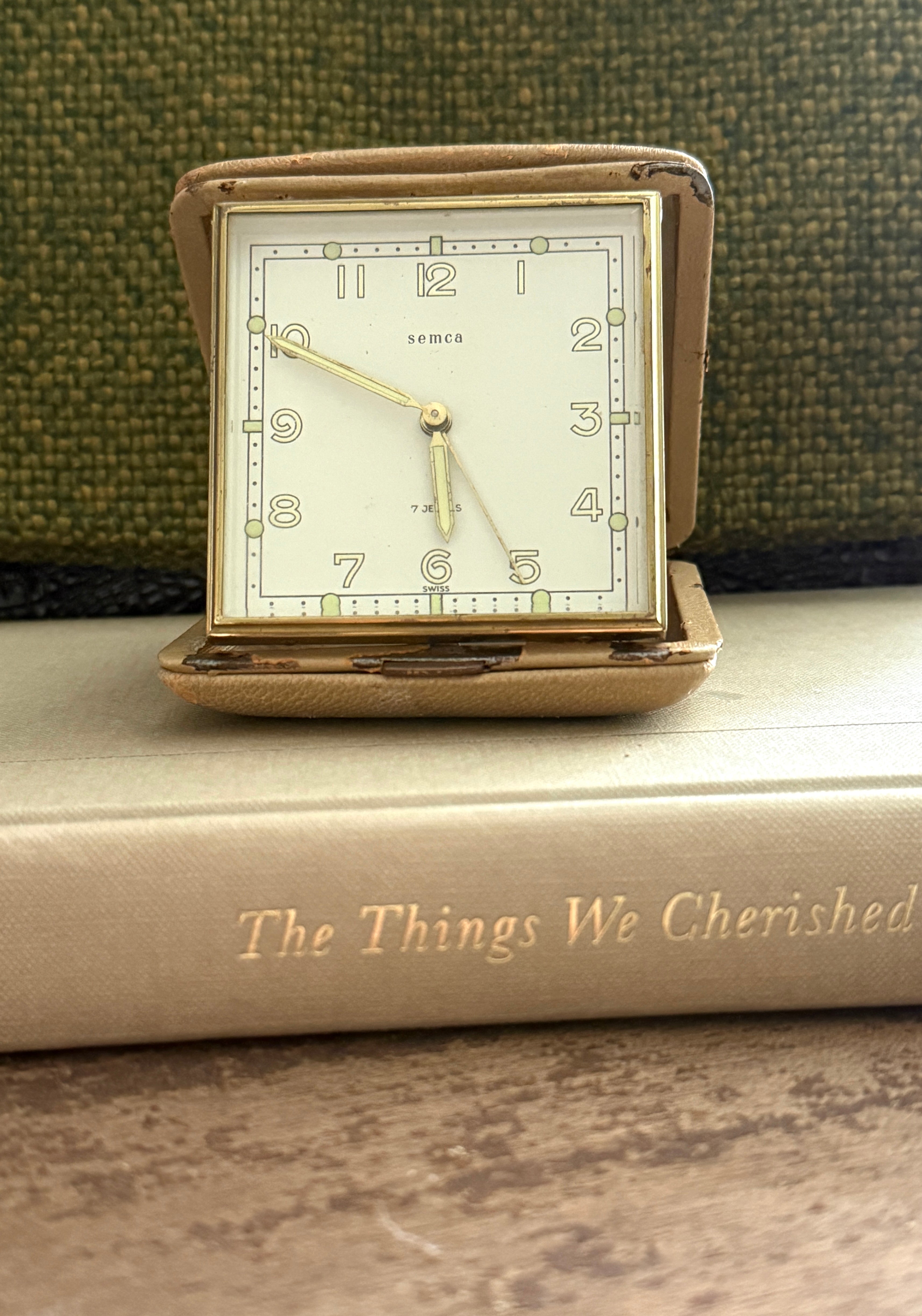 Vintage Semca travel alarm clock
